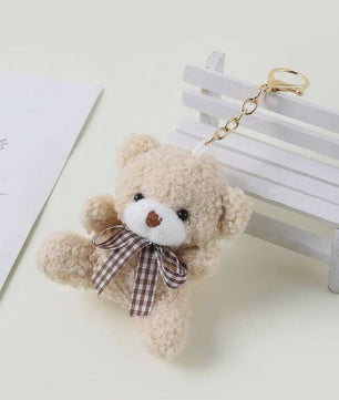 Schattige Pluche Beren Sleutelhanger - Knuffelbeestje voor Tas en Sleutels