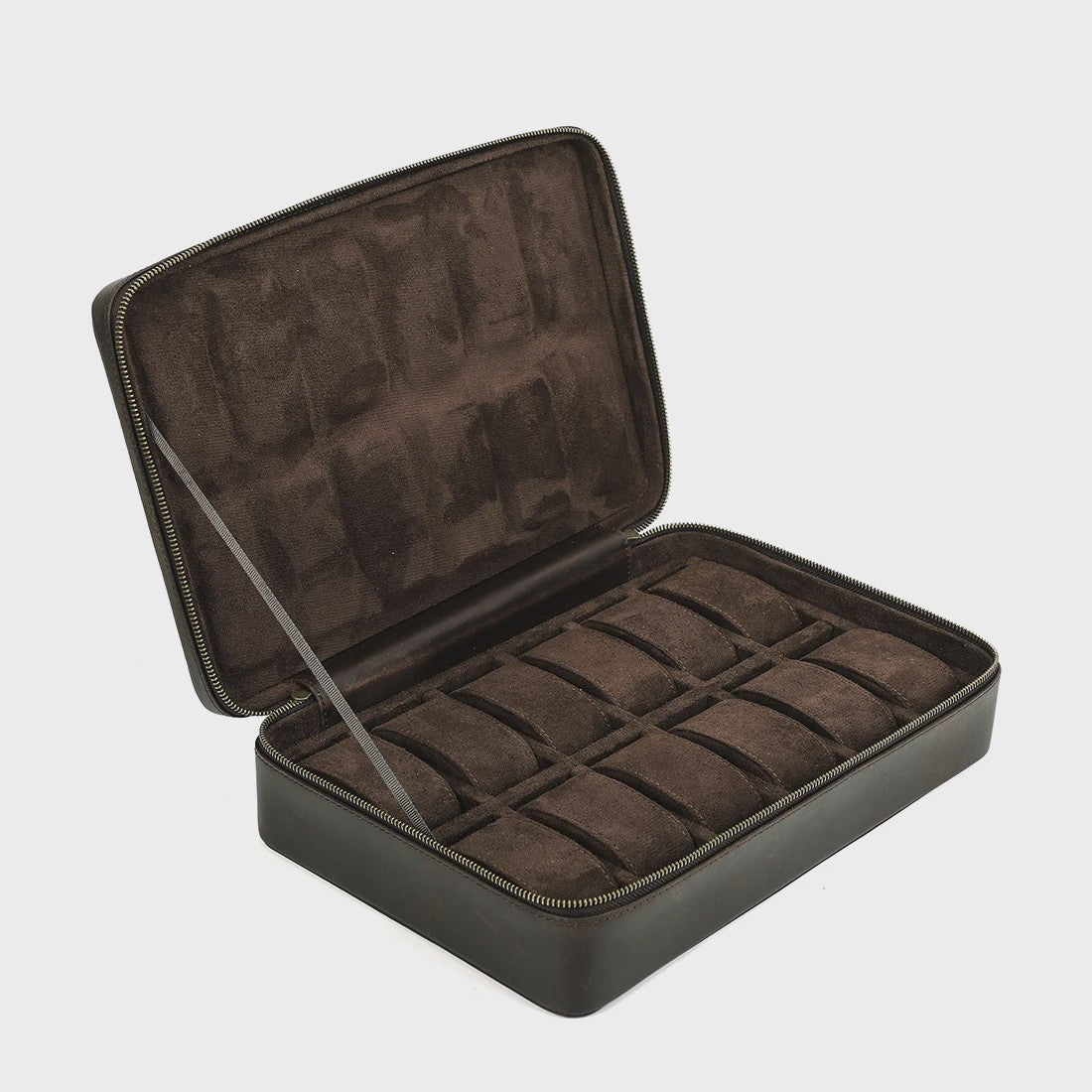 Luxe Leren Horlogedoos met 8 Vakken - Vintage Opbergkoffer voor Heren & Dames