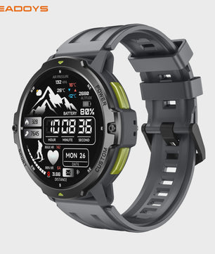 LEADOYS C31 GPS Smartwatch Heren - Outdoor Fitness, Zwemmen & Hardlopen met Hartslagmeter