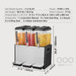 Professionele Drankdispenser 3 Tanks - 10-18L per Tank - 370W RVS