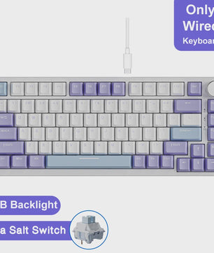 AJAZZ AK820 Pro Mechanisch Gaming Toetsenbord - Draadloos Bluetooth/2.4G/USB-C, Hot-Swappable, Gasket Mount, RGB