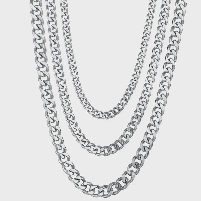 Gouden Roestvrij Stalen Cuban Link Kettingen voor Heren & Dames | 3.5-7MM Breedte | 45-70CM Lengte