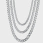 Gouden Roestvrij Stalen Cuban Link Kettingen voor Heren & Dames | 3.5-7MM Breedte | 45-70CM Lengte