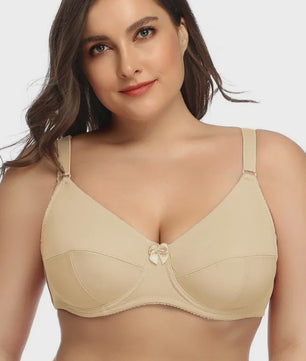 Beauwear Volle Cup Minimizer BH met Beugel - Grote Maten (36-52 D/E/F) - Zwart & Nude