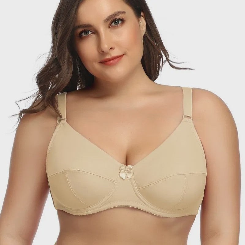 Beauwear Volle Cup Minimizer BH met Beugel - Grote Maten (36-52 D/E/F) - Zwart & Nude
