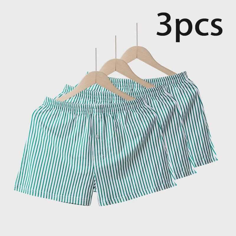 3-Pack Katoenen Boxershorts Heren - Zomer, Los, Ademend & Comfortabel