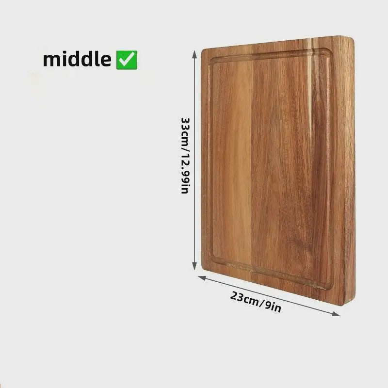 Houten Snijplank Set - Beech & Walnut - Keukenblok voor Vlees, Kaas & Groenten