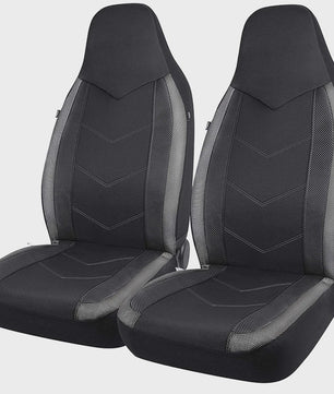 Sportieve Autostoelhoes Set met Hoge Rugleuning - Ademend Air Mesh & Airbag Compatibel