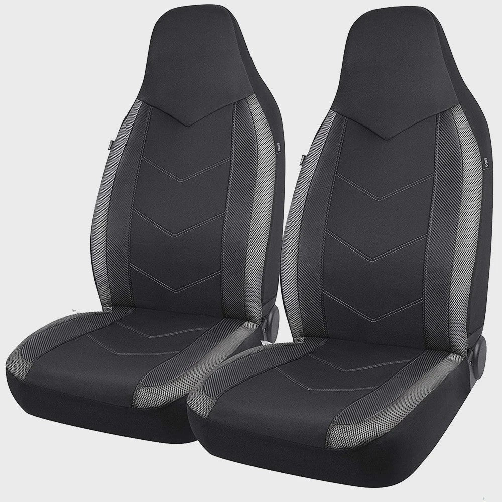 Sportieve Autostoelhoes Set met Hoge Rugleuning - Ademend Air Mesh & Airbag Compatibel