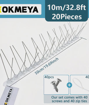 KOKMEYA RVS Vogelprikkers 5M/10M - Flexibele Basis voor Balkon, Dak, Tuin