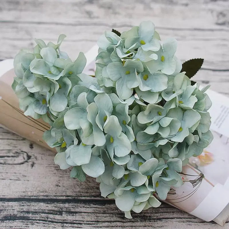 Kunstbloemen Hydrangea - Zijde Boeketten voor Bruiloft, Decoratie & Feest