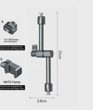 LEAPLIGHT Magic Arm 360° Rotatie met Balhoofd voor Camera, Livestreaming & Vloggen