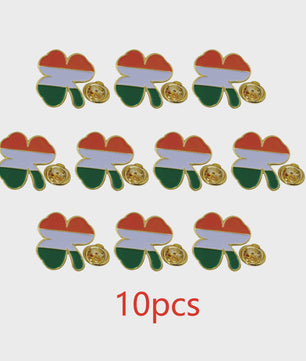Ierse Klavertje Vier Speldjes - St. Patrick's Day - 5, 10, 50 of 100 Stuks