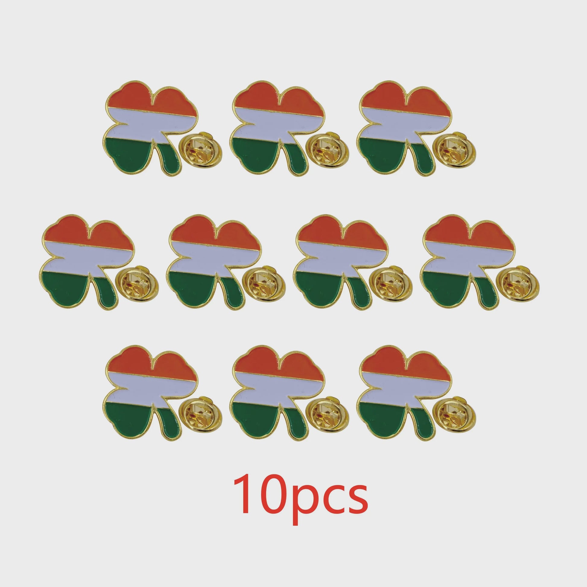 Ierse Klavertje Vier Speldjes - St. Patrick's Day - 5, 10, 50 of 100 Stuks