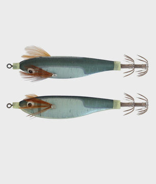 2x Luminous Squid Jigs - Kunst aas voor vis, 10cm, 9g, Kunst Octopus/Garnalen/Inktvis, Hard Bait