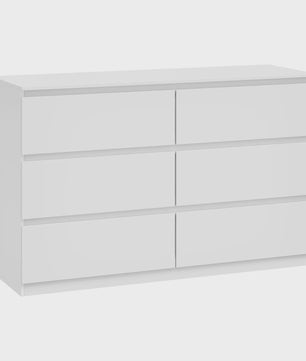 Moderne Commode met 6 Lades - 120x40x75cm - Woonkamer, Slaapkamer, Hal