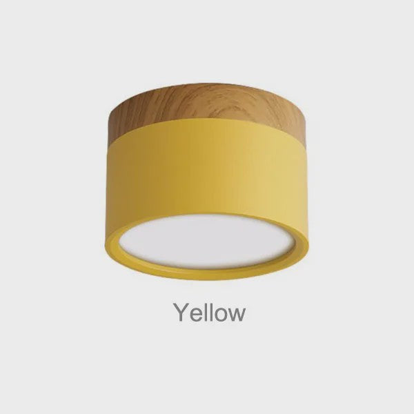 Nordic Hout LED Plafondspot - Dimbare Modern Design Verlichting