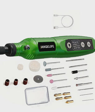 Draadloze Roterende Tool Kit: Graveerpen voor Hout, Metaal, Glas & Sieraden - DIY Mini Boormachine met USB