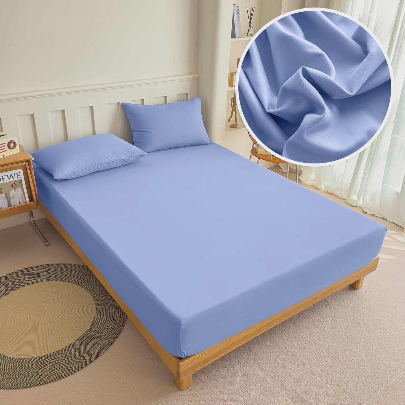 Hoeslaken 100% Polyester met Elastische Band - Diverse Maten & Kleuren