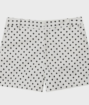 Dames Bomberjack met Polka Dots - Oversized Crop Jacket voor de Demi-Season