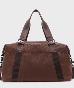 Stijlvolle Leopard Print Duffle Bag: Grote Reistas met Verstelbare Band voor Dames