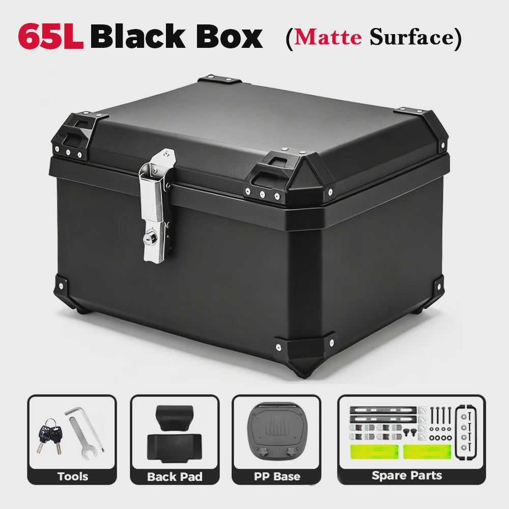 Universele Motor Topkoffer - 45L/57L/65L - Waterdicht & Veilig - Helm Opbergbox