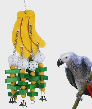 Kleurrijk Houten Vogel Speeltje - Kauwspeelgoed & Schommel voor Papegaaien en Parkieten