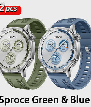 22mm Nylon & Siliconen Horlogeband voor Huawei Watch GT/Pro (46mm)