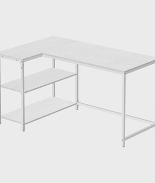 L-vormig Bureau met 3 Planken - 120 x 80 cm Hoekbureau voor Computer & Werk