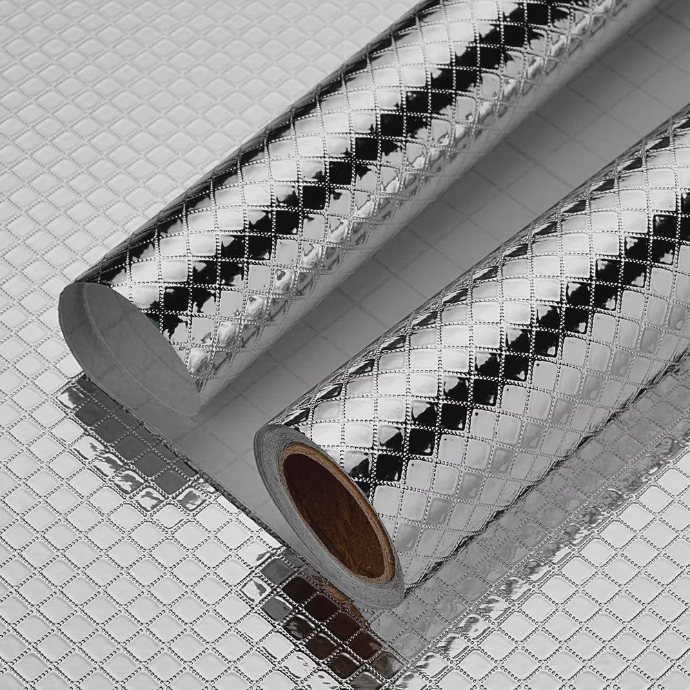 Keuken Sticker - Hittebestendig, Waterdicht & Oliebestendig - Aluminium Folie Look
