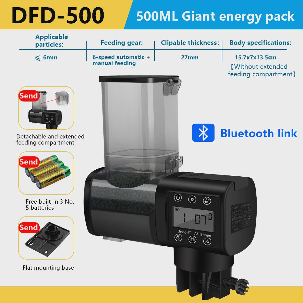 Jebao Jecod Automatische Aquarium Voederautomaat met Digitale Timer & Afstandsbediening