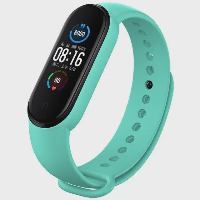 Siliconen Polsband voor Xiaomi Mi Band 7, 6, 5, 4, 3 - Vervangend Bandje Smartwatch Accessoire
