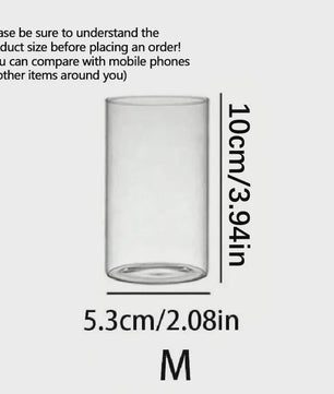 Cilindrische Glazen Kaarsenhouder - Hoog Borosilicaat Glas voor Decoratie