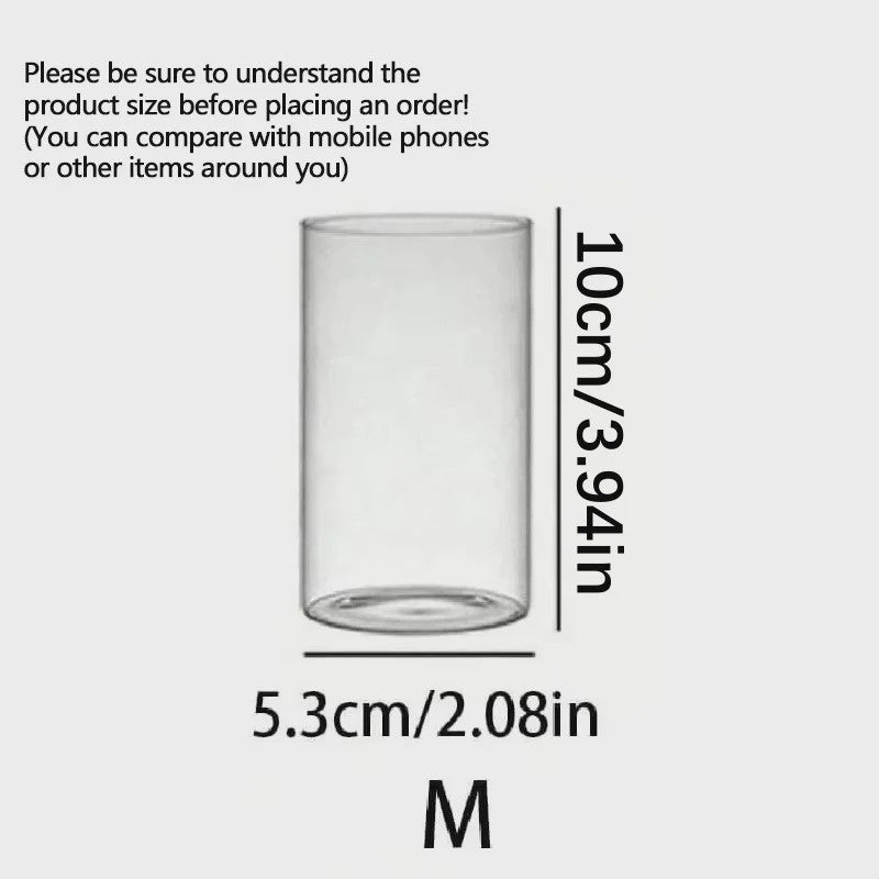 Cilindrische Glazen Kaarsenhouder - Hoog Borosilicaat Glas voor Decoratie