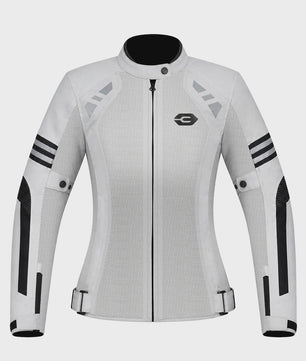 Ademende Dames Motorjas Zomer - Mesh Textiel met Verwijderbare Protectors