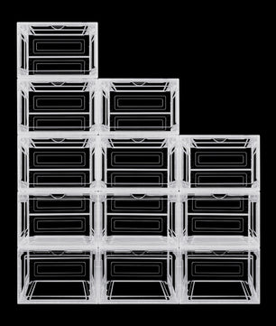 Transparante Schoenendozen Set (6, 9 of 12 stuks) - Stapelbaar, Magnetisch, Stofvrij