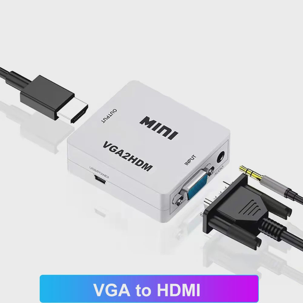 Universele HDMI AV RCA & VGA Converter Adapter | 1080p Ondersteuning