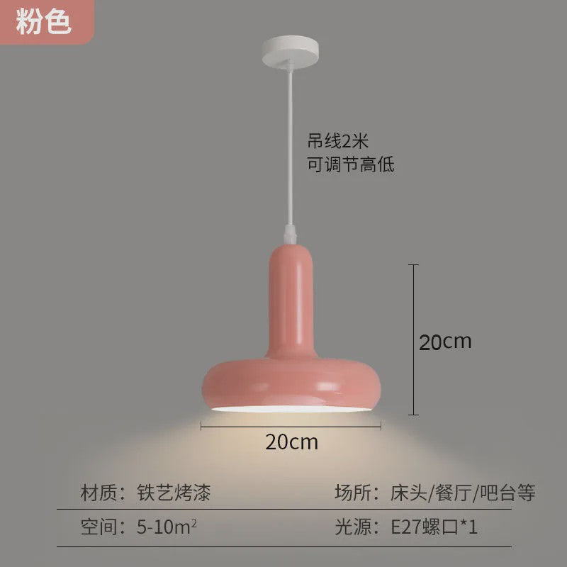 Moderne Paddenstoel Hanglamp Cream Style - Sfeervolle Verlichting voor Slaapkamer & Hotel