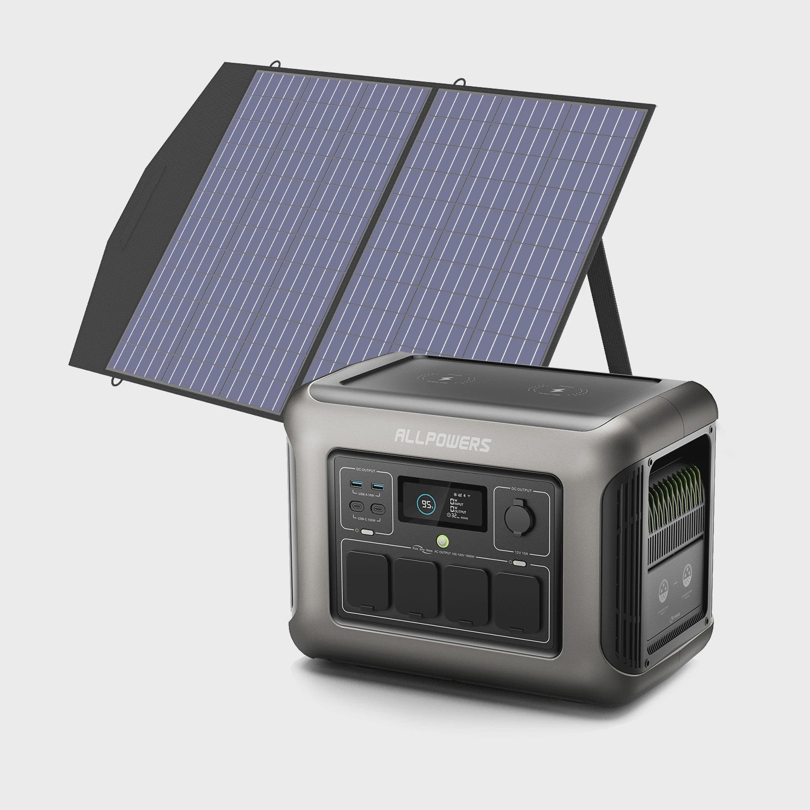 ALLPOWERS R1500 Power Station 1152Wh met 100W/200W/400W Zonnepaneel - Draagbare Energie voor Camping & Tuinfeest