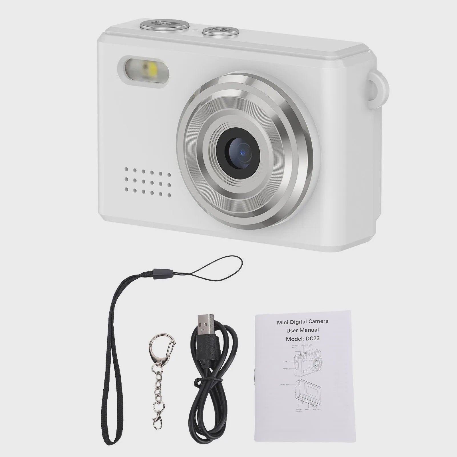 Mini Digitale Camera: Draagbare 1080P HD Recorder met Sleutelhanger & 12MP Foto