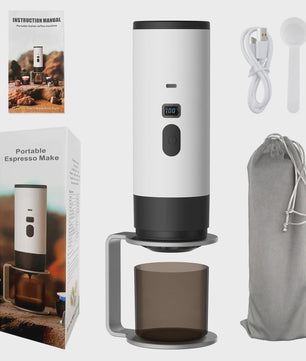 3-in-1 Draagbare Koffiemachine: Draadloos, Elektrisch & Compact voor Auto, Thuis & Camping