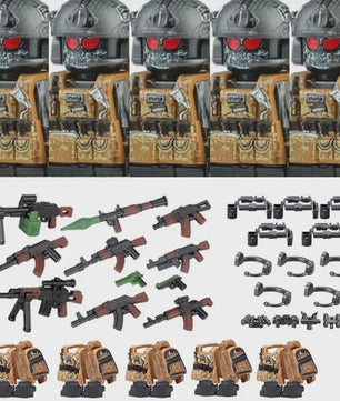 Bouwstenen Militaire Special Forces Commando Figuren met Wapens