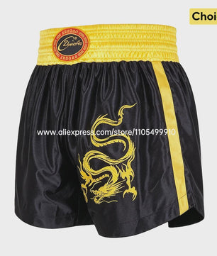 Muay Thai Bokshort Satin met Mesh Panel - Unisex & Kinderen