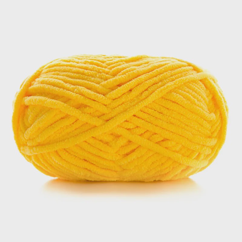 Zacht Chenille Garen 50g - Dik Velvet Garen voor Handwerken & DIY Baby Projecten