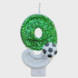 Voetbal Cijfer Kaarsen - Glitter & Graduele Kleurverandering - Verjaardag Decoratie