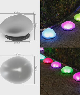 Solar Tuinlamp Steen - Decoratieve LED Verlichting voor Buiten