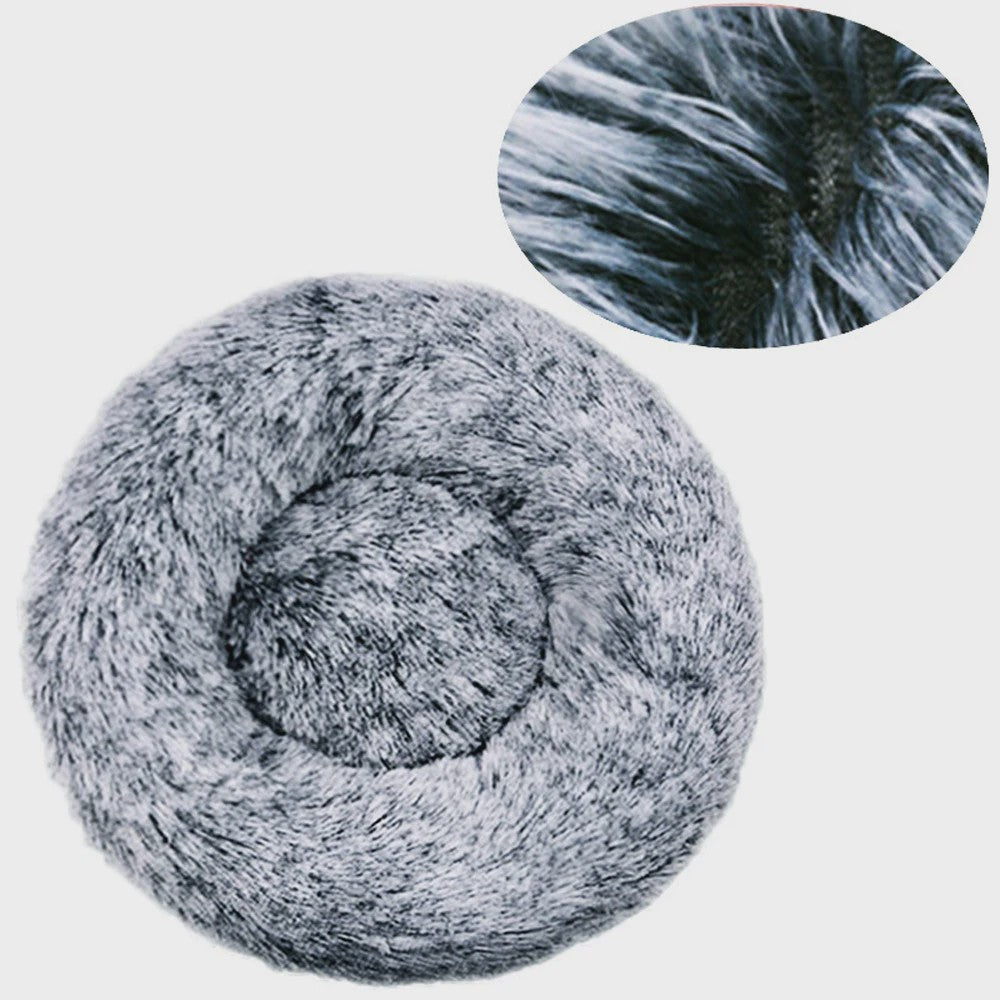 Luxe Ronde Hondenkussen - Extra Zacht & Warm Pluche Hondensofa voor Middelgrote Honden en Katten