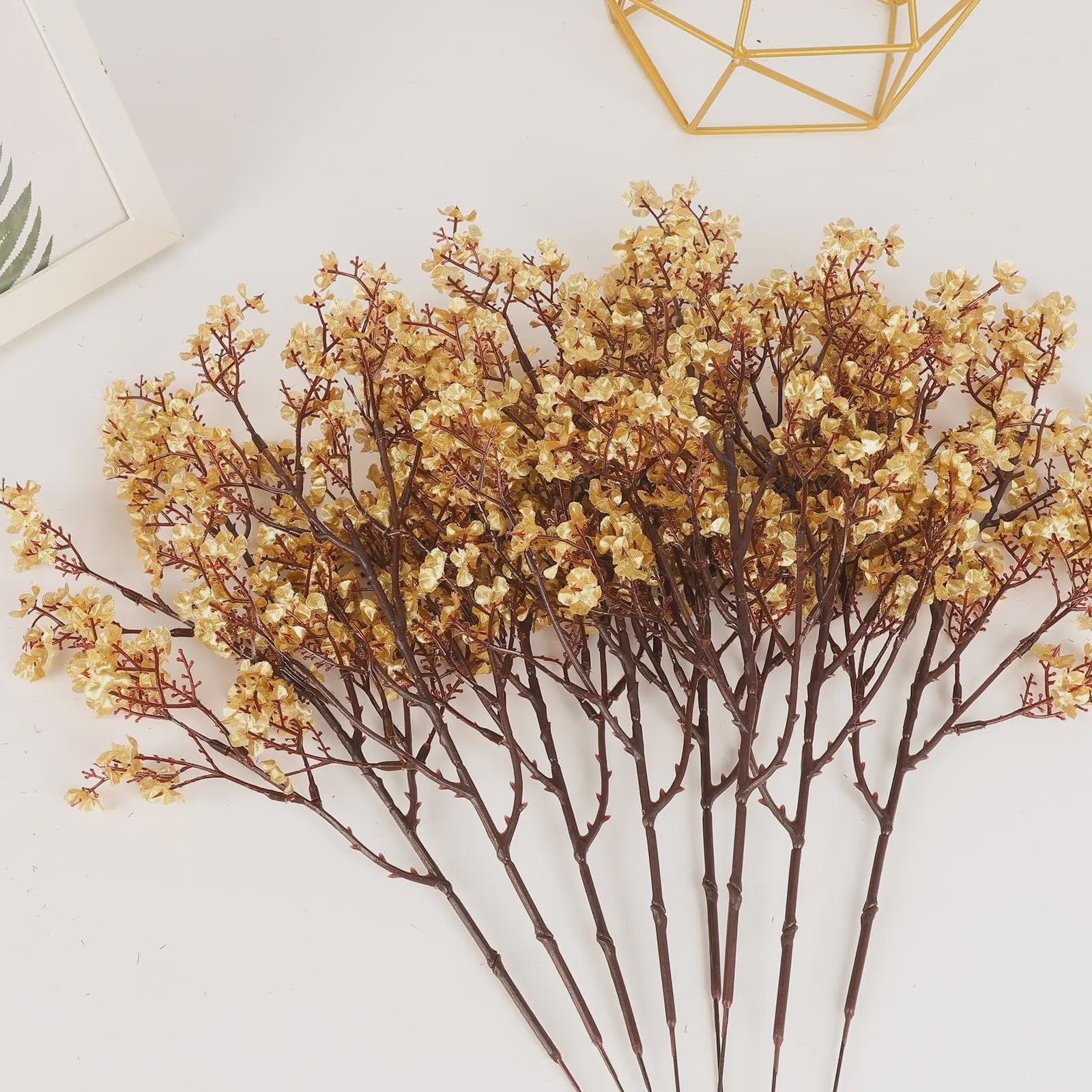 Kunstbloemen Gipskruid (3/5 stuks) - Sfeervolle Decoratie voor Huis, Bruiloft & Feest