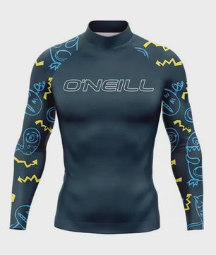 Heren Rashguard Lange Mouw - UV Bescherming Zomer T-shirt voor Surfen, Duiken & Strand