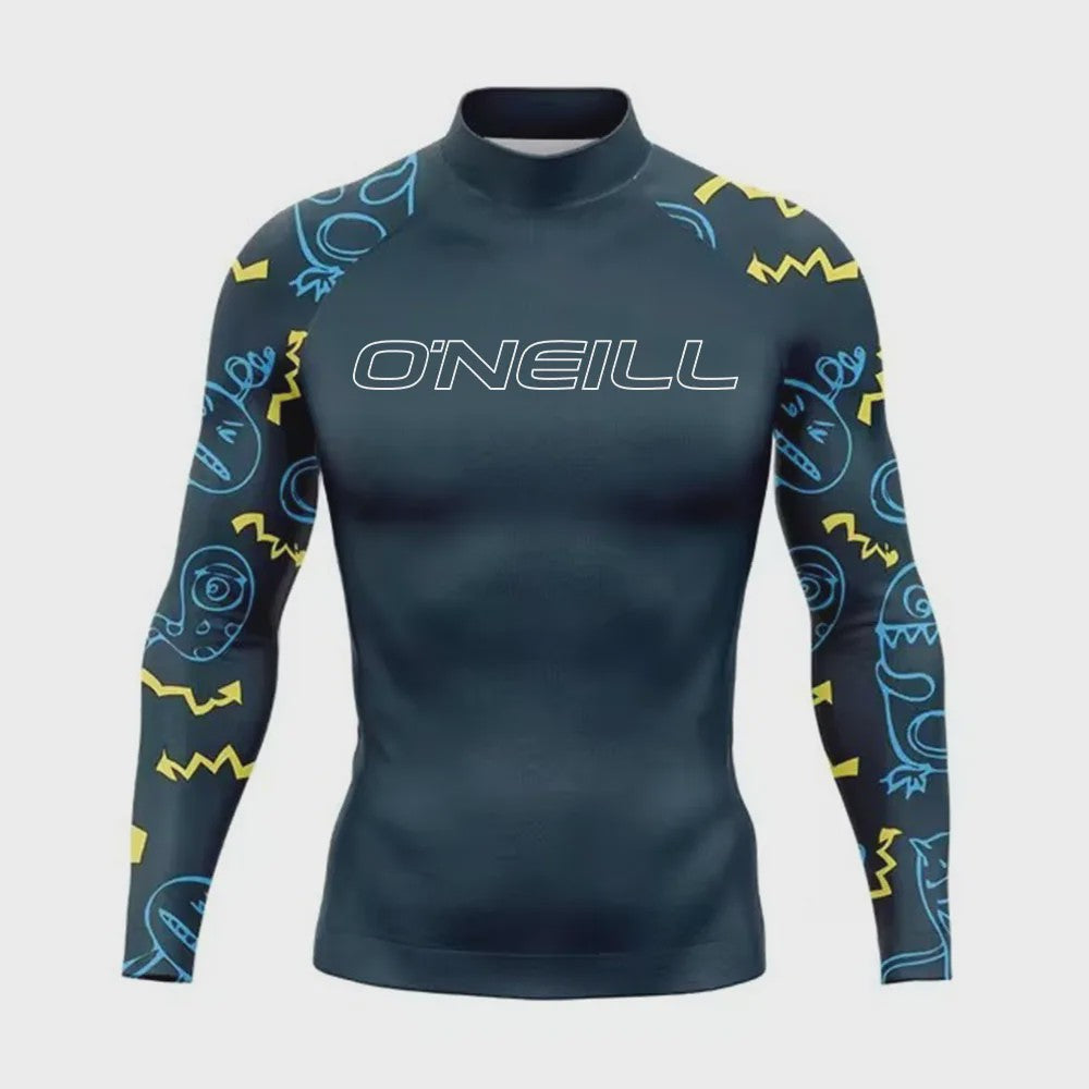 Heren Rashguard Lange Mouw - UV Bescherming Zomer T-shirt voor Surfen, Duiken & Strand